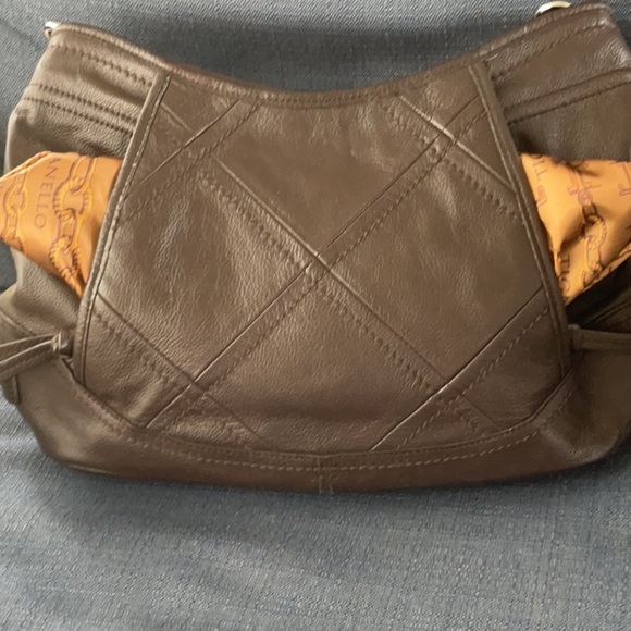 TIGNANELLO LEATHER BAG..CHOCOLATE BROWN..16 x 10 x 4”..EUC..BUTTER SOFT - Picture 5 of 8